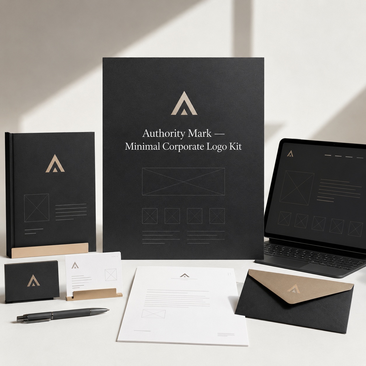 Authority Mark — Minimal Corporate Logo & Identity Kit