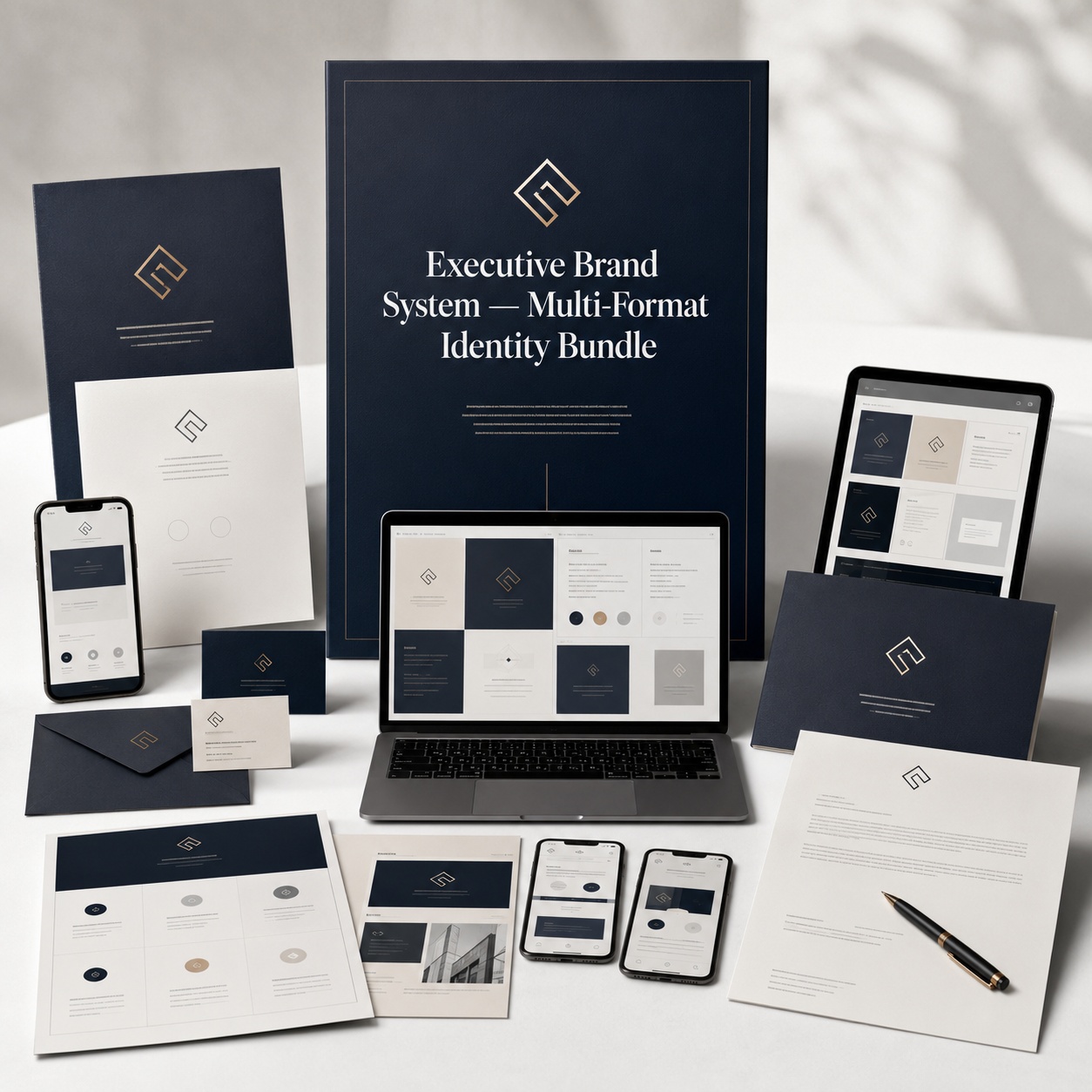 Executive Brand System — Complete Multi-Format Identity Kit