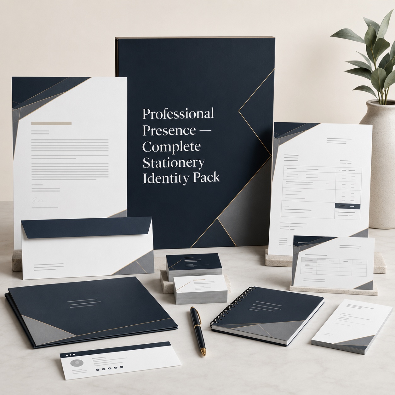 Professional Presence — Complete Corporate Stationery Template Pack